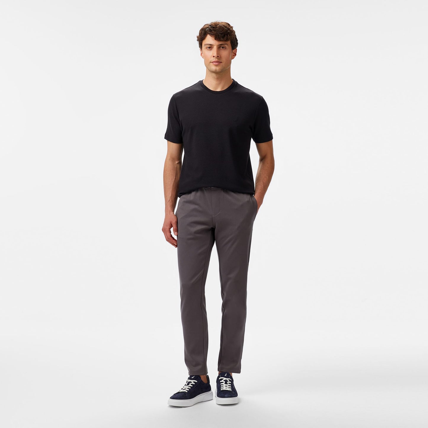 Nautica Erkek Siyah Regular Fit T-shirt
