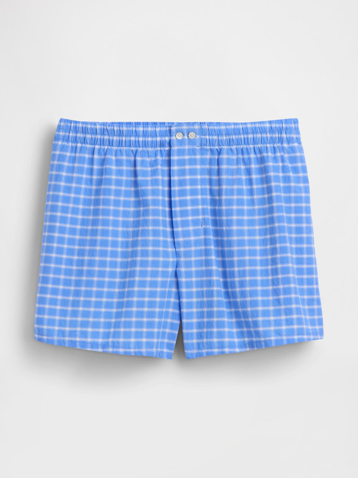 Kırmızı 4 Seersucker Kareli Boxer Şort