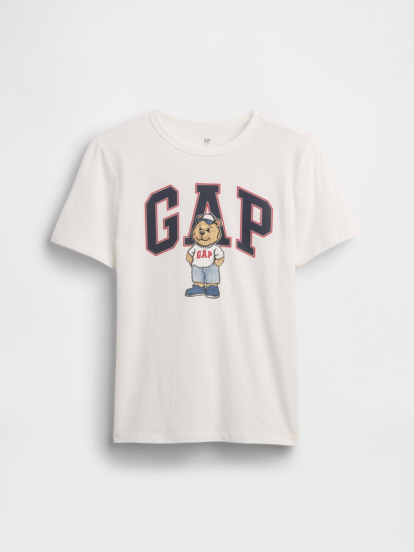 Beyaz Brannan Bear Grafik Baskılı T-shirt