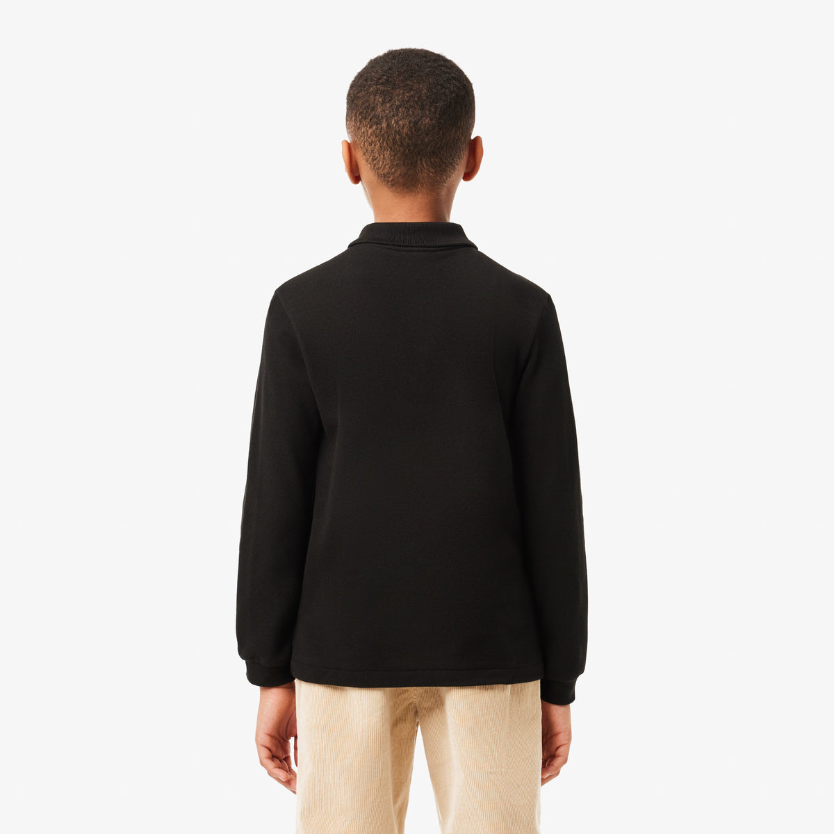 Lacoste Çocuk Uzun Kollu Siyah Polo