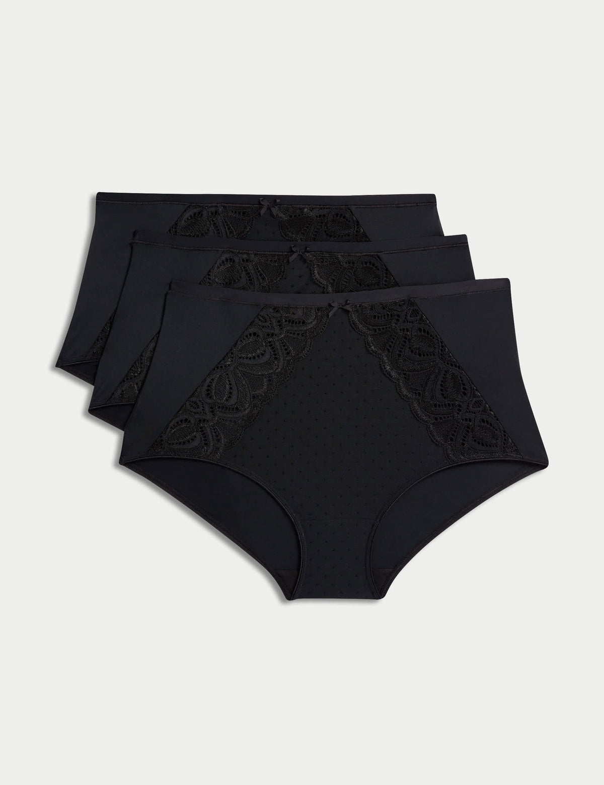3'lü Amelia Dantelli Full Brief Külot