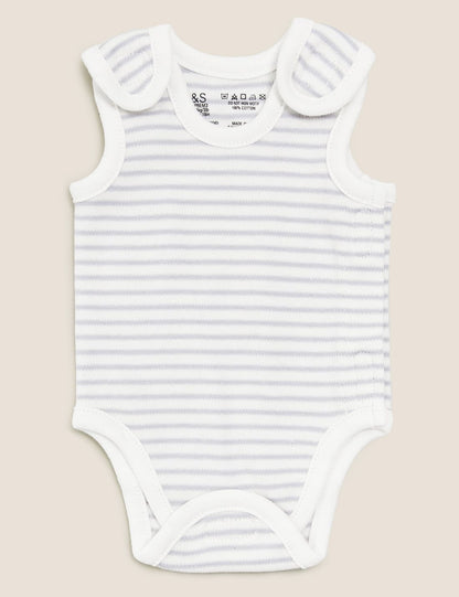 Saf Pamuklu 3'lü Prematüre Bodysuit