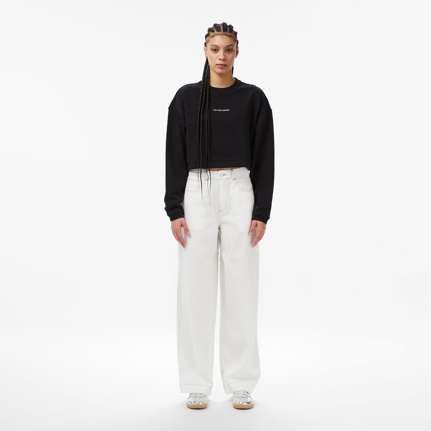 Les Benjamins Essentials 307 Kadın Siyah Sweatshirt