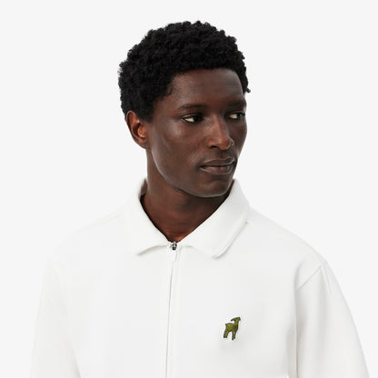 Lacoste X Novak Djokovic The Goat Erkek Beyaz Sweatshirt