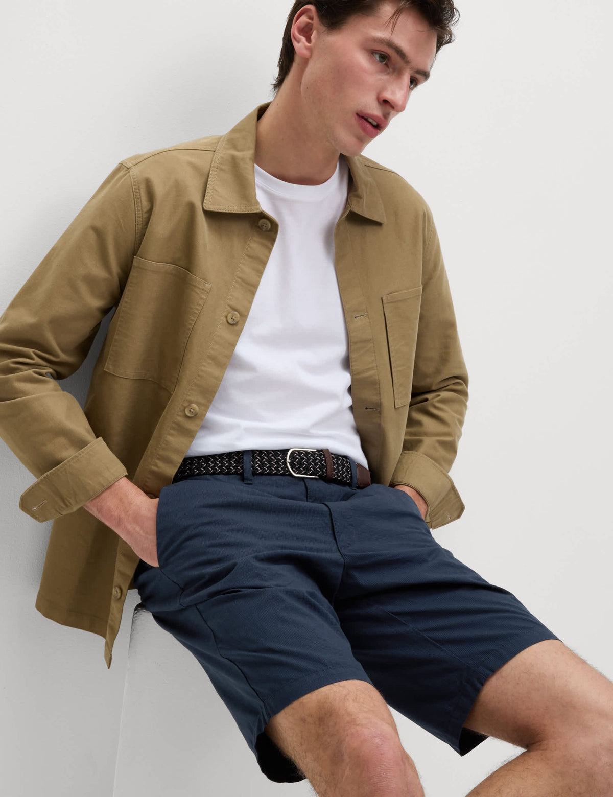 Saf Pamuklu Regular Fit Chino Şort