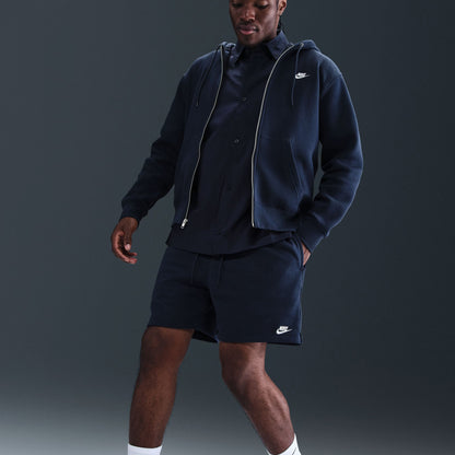 Nike Club Flow French Terry Erkek Lacivert Şort