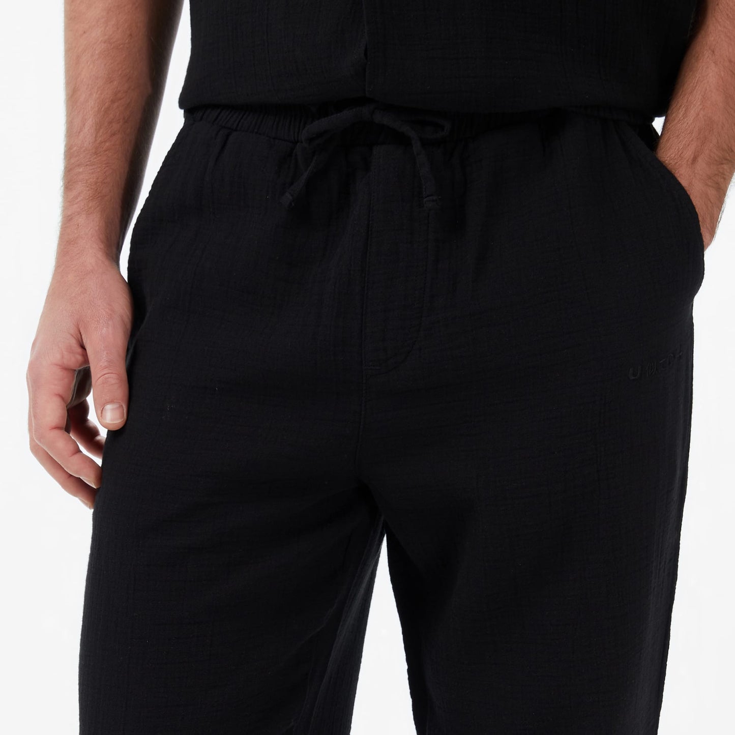 United4 Regular Fit Erkek Siyah Pantolon