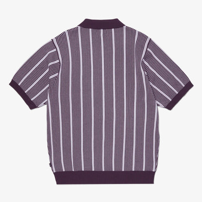 Huf Trace Stripe Erkek Mor Gömlek