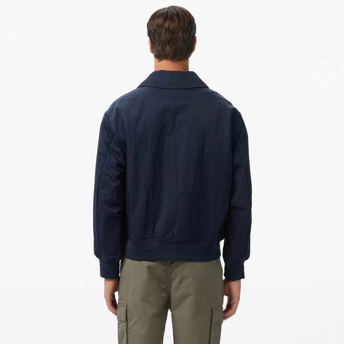 Calvin Klein Nylon Collared Reversible Erkek Mavi Ceket