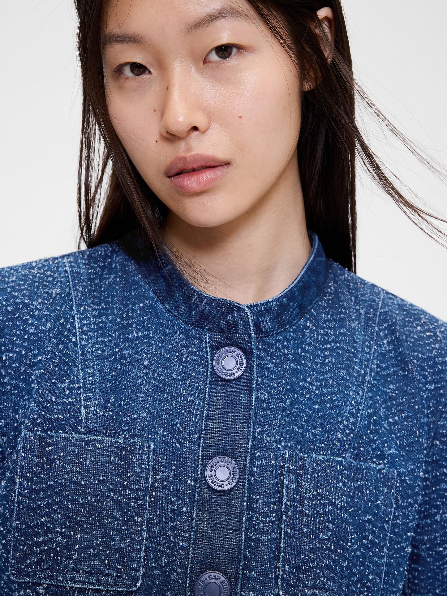 Mavi Gapstudio Denim Tweed Crop Ceket