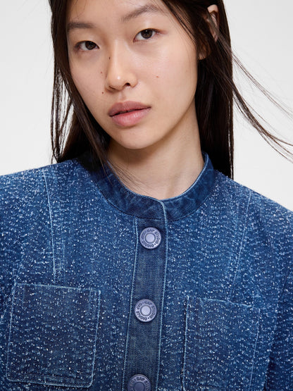 Mavi Gapstudio Denim Tweed Crop Ceket