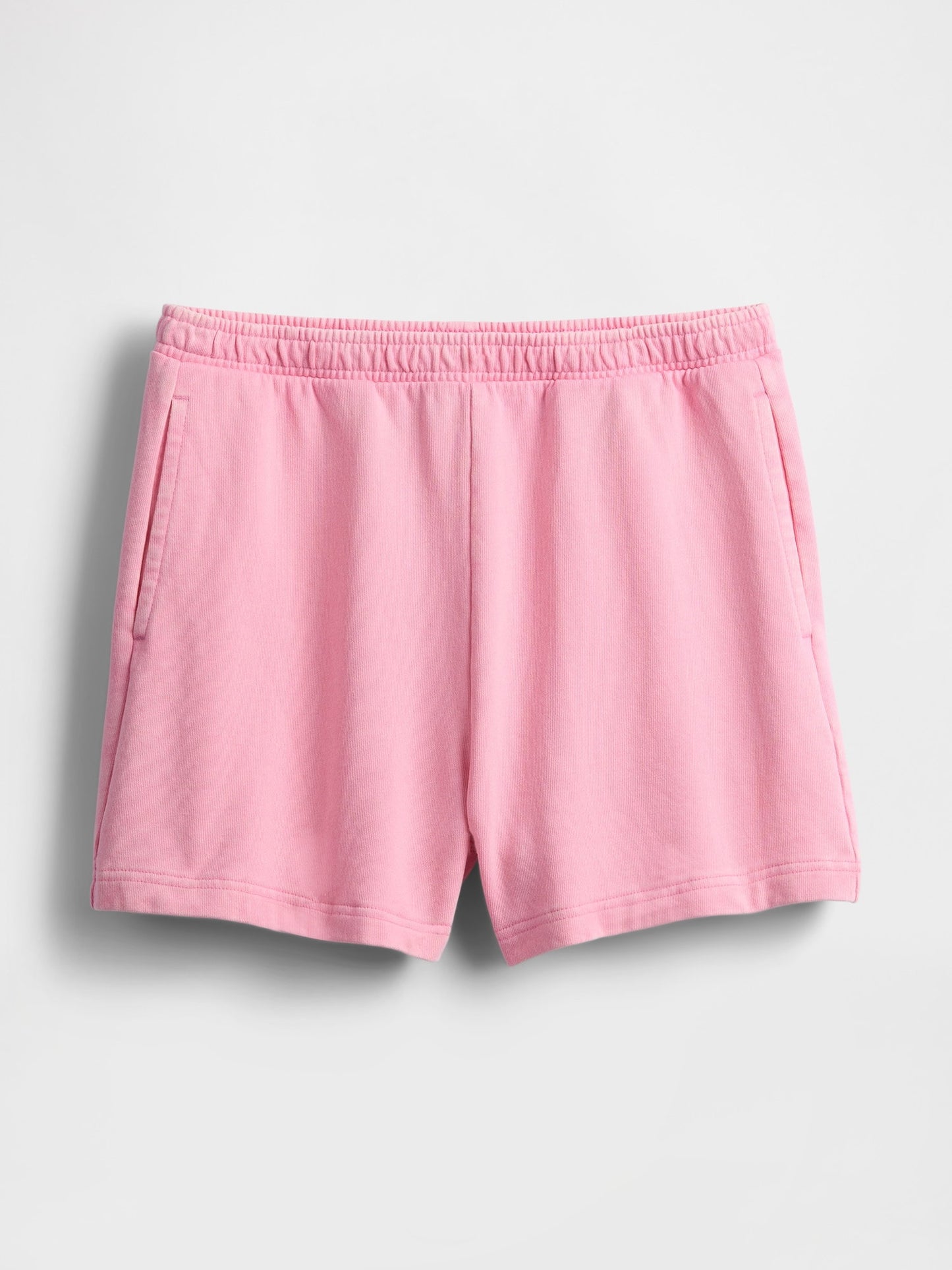 Açık Pembe Heavyweight Havlu Kumaş Şort