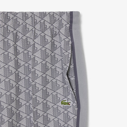 Lacoste Erkek Regular Fit Monogram Gri Eşofman Altı