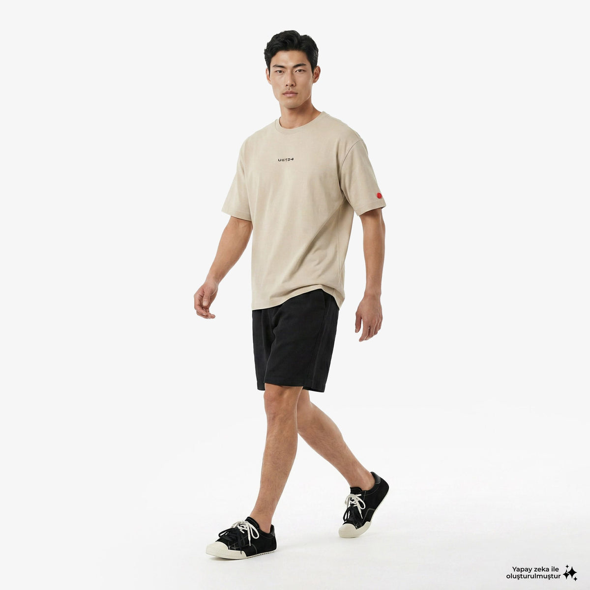 Unıted4 Regular Fit Erkek Krem T-shirt
