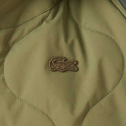 Lacoste Kadın Gömlek Yaka Baskılı Haki Ceket