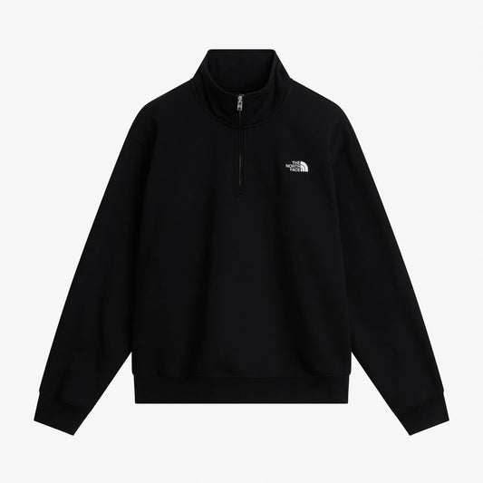 The North Face Essential Simple Dome Relaxed 1/4 Zip Erkek Siyah Polar