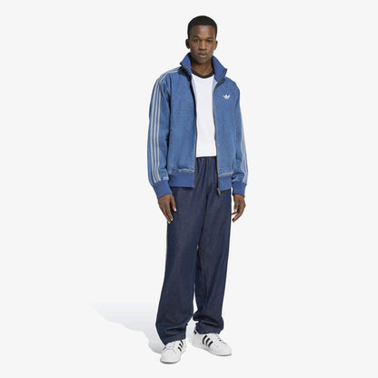 Adidas Denim Firebird Erkek Mavi Ceket