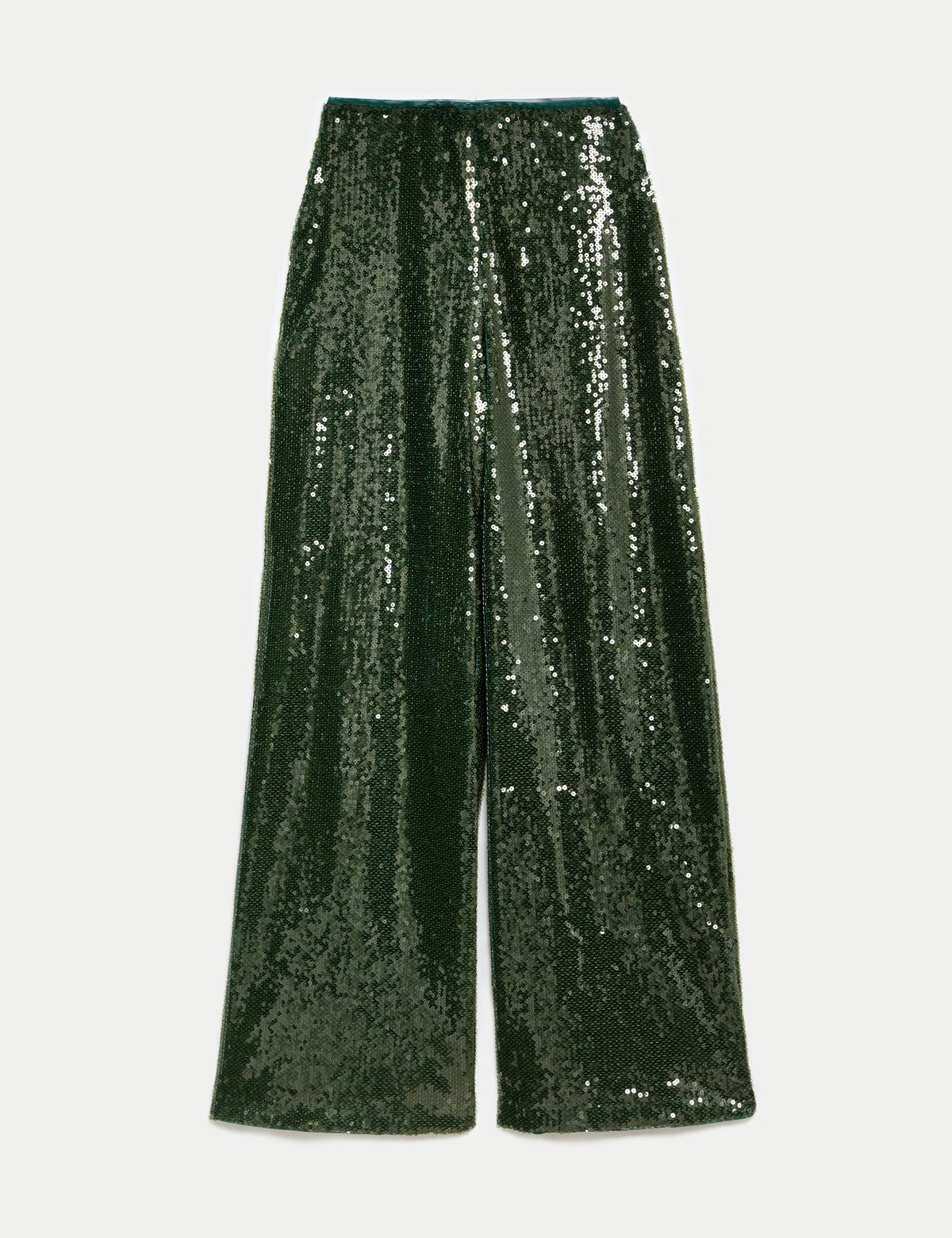 Payetli Wide Leg Pantolon