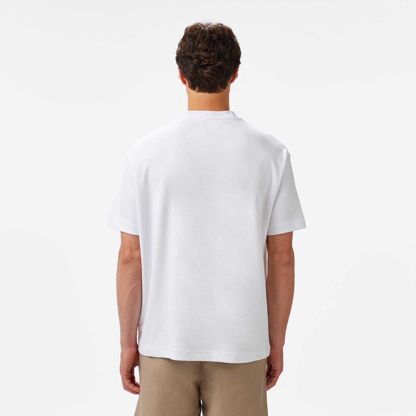 Nautica Erkek Beyaz Oversize Fit T-shirt