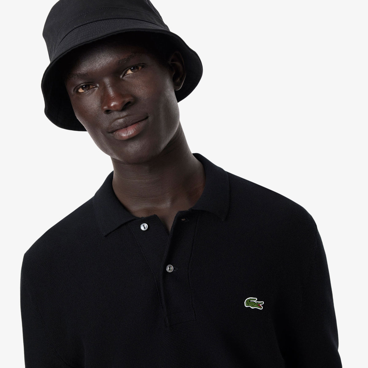 Lacoste Classic Fit Erkek Siyah Kazak