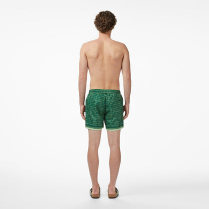 Lacoste Regular Fit Erkek Yeşil Deniz Şortu