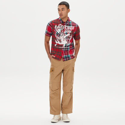The Hundreds Crash Ss Woven Erkek Kırmızı Gömlek
