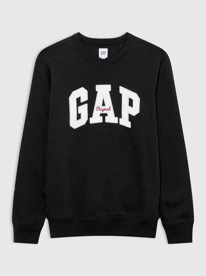 Lacivert Gap Logo Bisiklet Yaka Sweatshirt