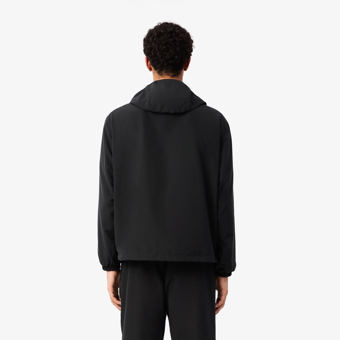 Lacoste Classic Erkek Kapüşonlu Siyah Mont
