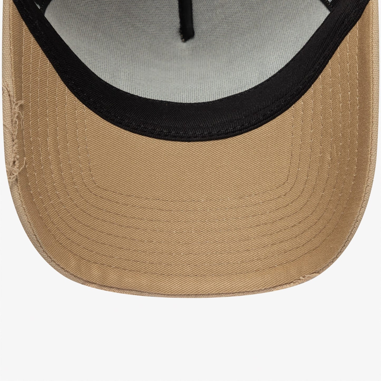 New Era Oval Canvas Distress Trucker Unisex Bej Şapka