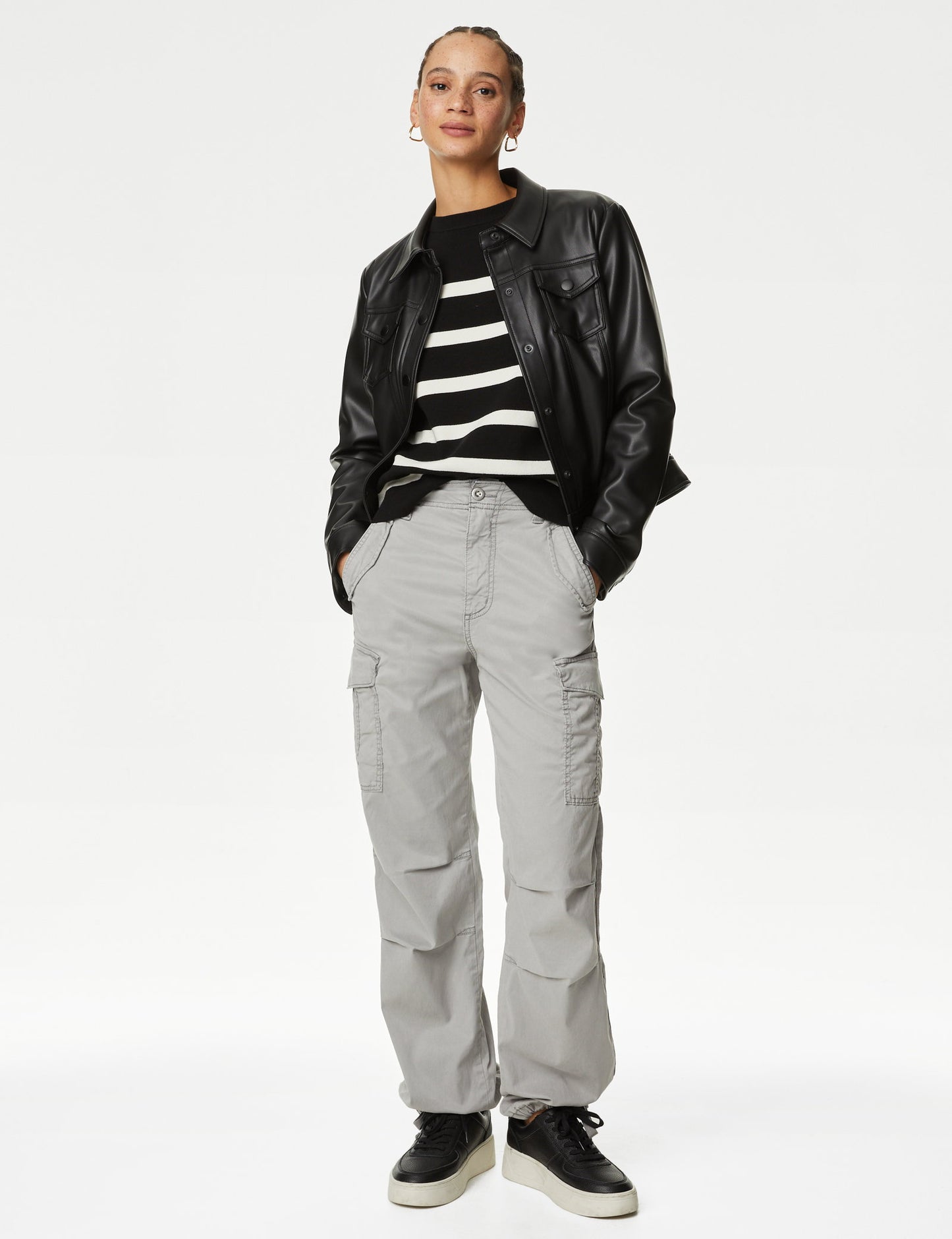 Lyocell™ Straight Leg Kargo Pantolon