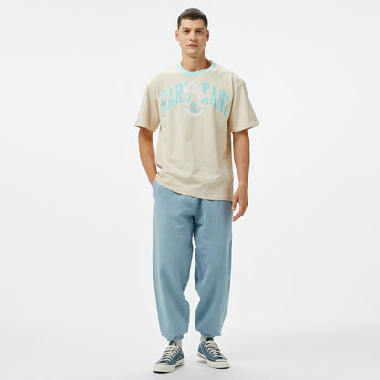 Karl Kani Og Eagle Print Erkek Krem T-shirt