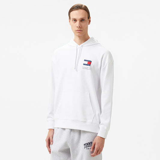 Tommy Jeans Rlx Novelty Graphic Erkek Beyaz Sweatshirt