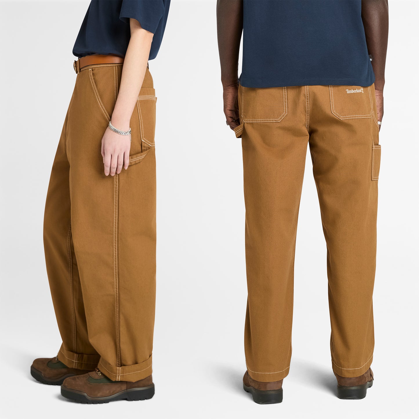 Timberland Washed Duck Canvas Carpenter Erkek Sarı Pantolon