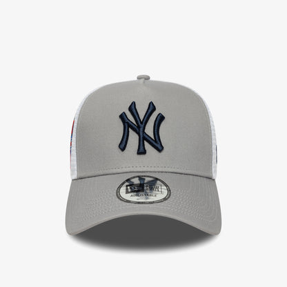 New Era Side Patch Trucker Unisex Gri Şapka