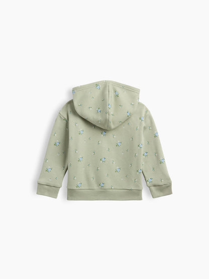 Açık Yeşil Relaxed Baskılı Logo Sweatshirt