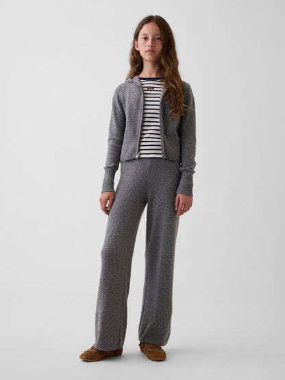 Gri Cashsoft Fermuarlı Sweatshirt
