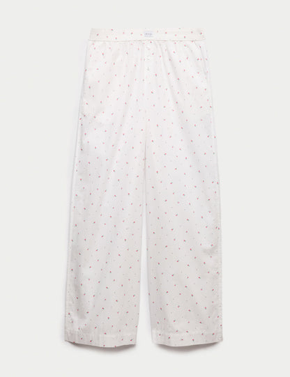 Çiçek Desenli Pijama Altı