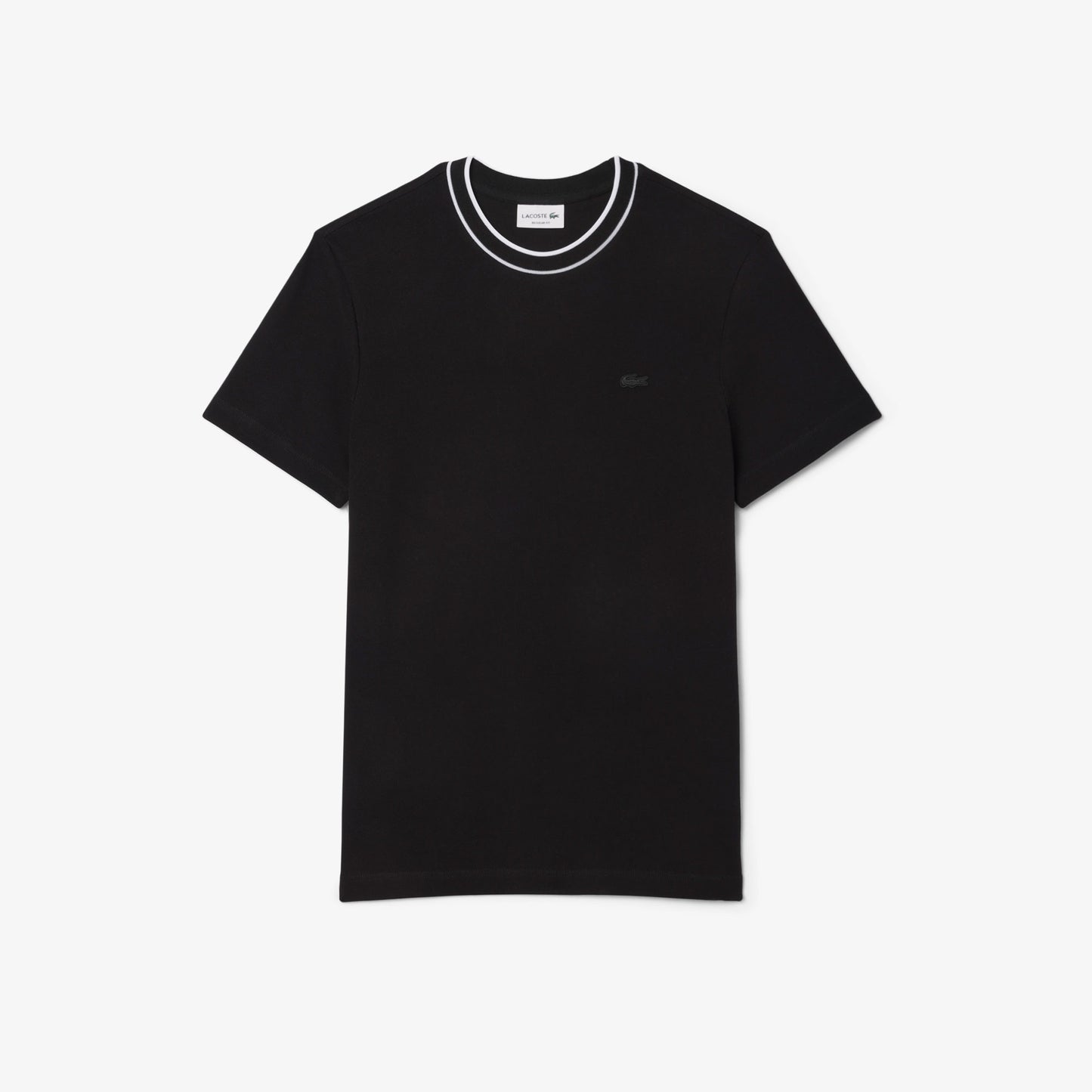 Lacoste Erkek Regular Fit Bisiklet Yaka Siyah T-shirt