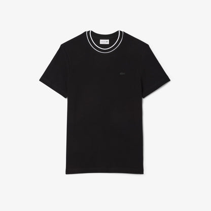 Lacoste Erkek Regular Fit Bisiklet Yaka Siyah T-shirt