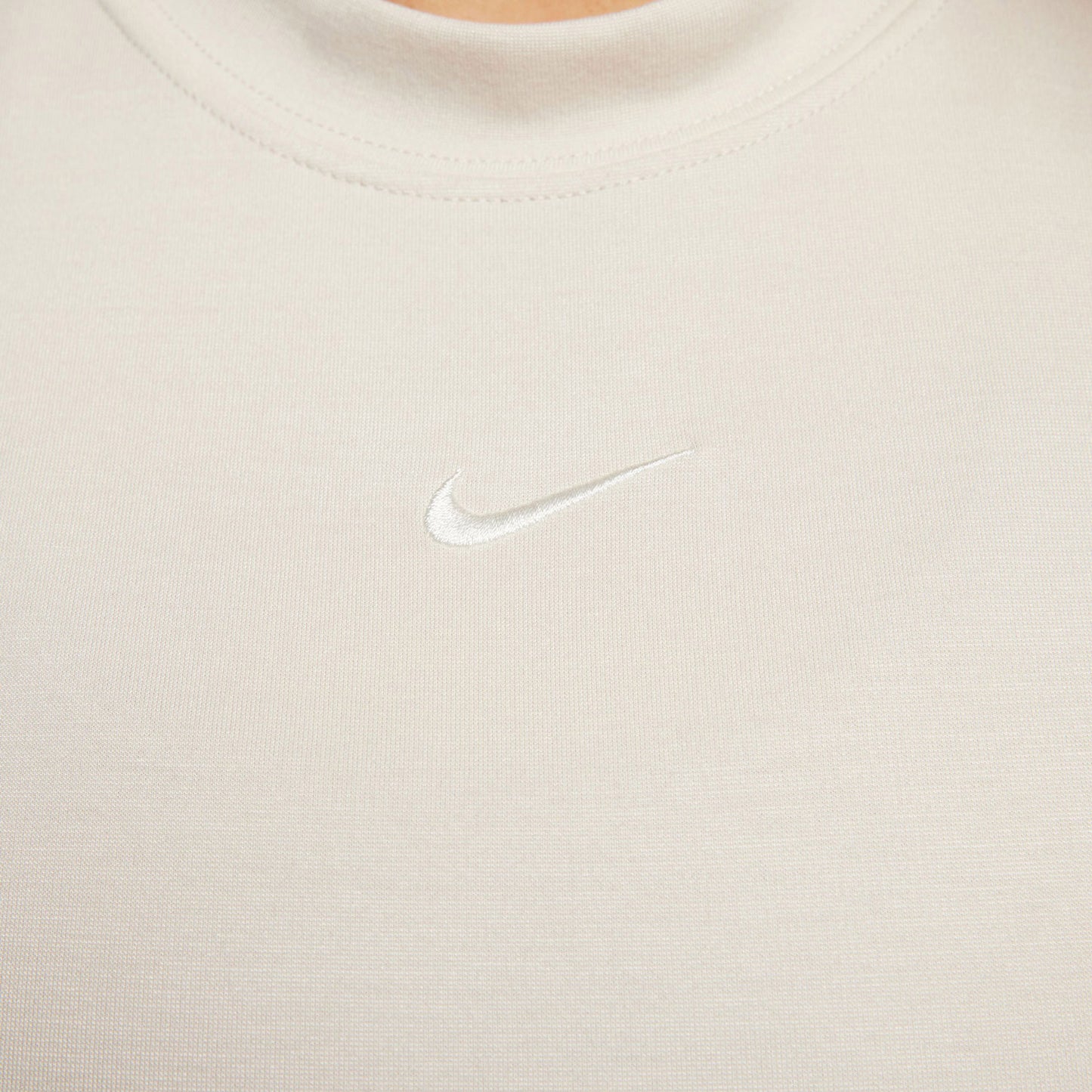 Nike Sportswear Chill Knit Kadın Krem Elbise