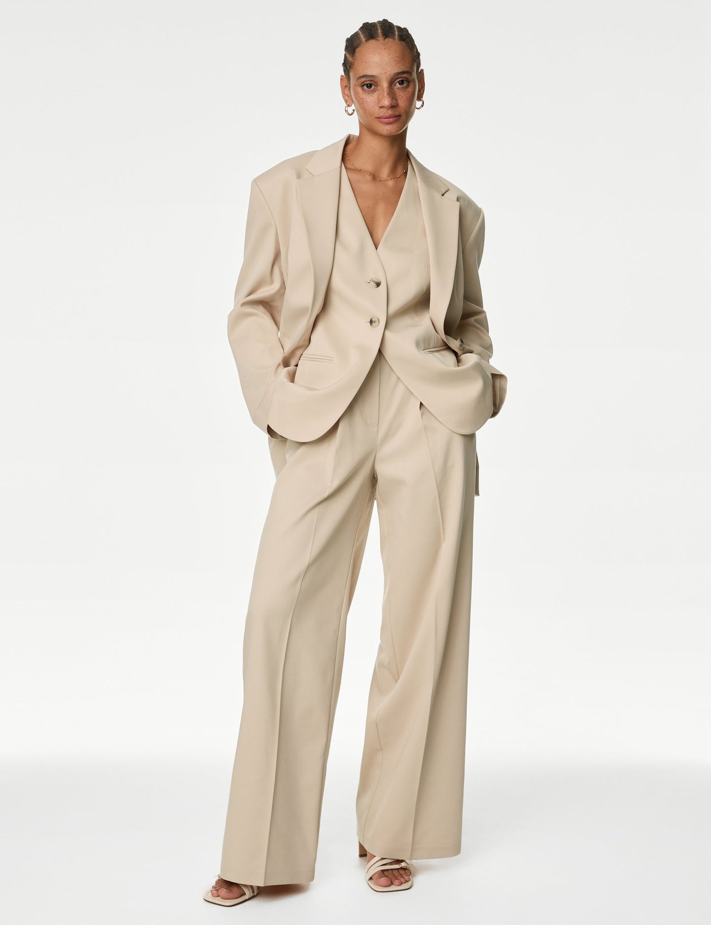 Lyocell™ Relaxed Fit Blazer Ceket