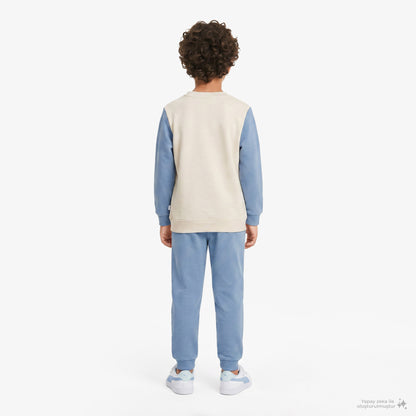 Puma Minicats Little Runners Çocuk Krem Eşofman Takımı