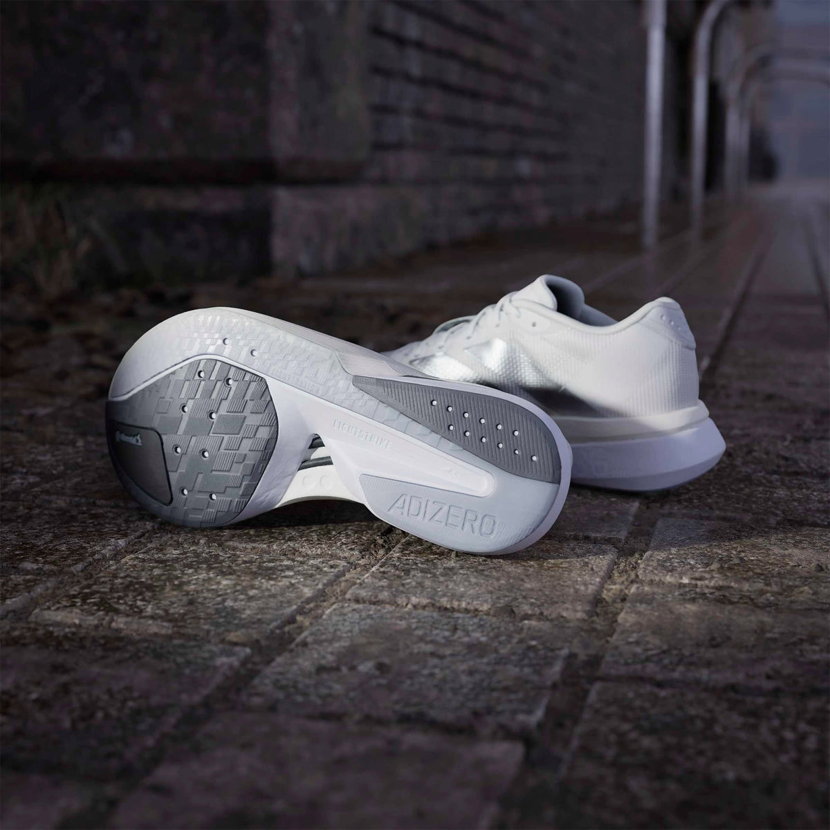 Adidas Adizero Boston 13 Kadın Beyaz Koşu Ayakkabısı