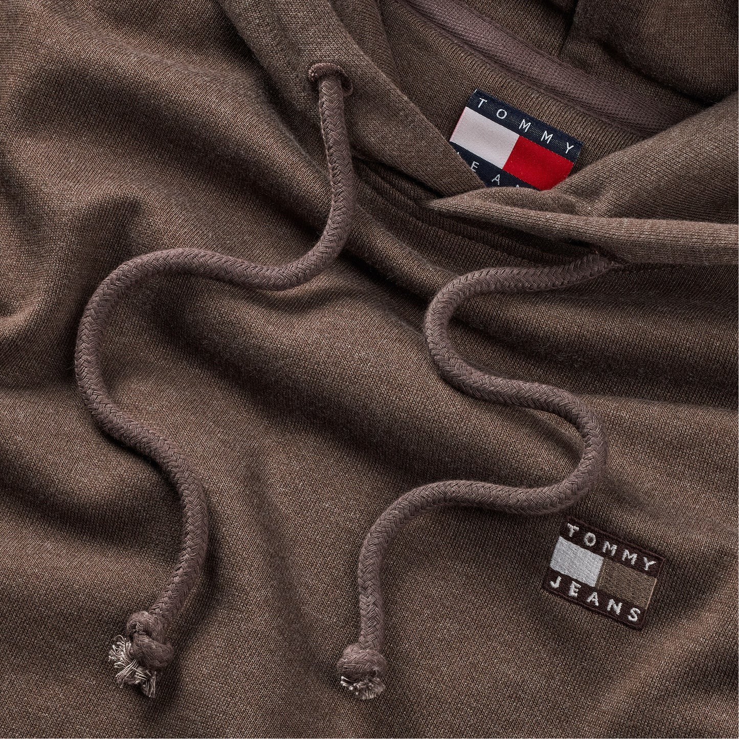 Tommy Hilfiger Jeans Regular Badge Erkek Kahverengi Sweatshirt