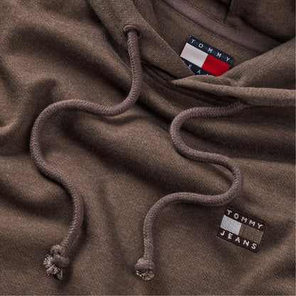 Tommy Hilfiger Jeans Regular Badge Erkek Kahverengi Sweatshirt