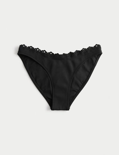 Yüksek Bel Detaylı Bikini Altı