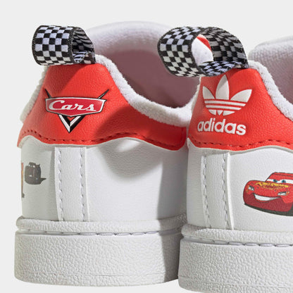 Adidas Pixar Cars Superstar Ii Comfort Closure Beyaz Bebek Ayakkabı