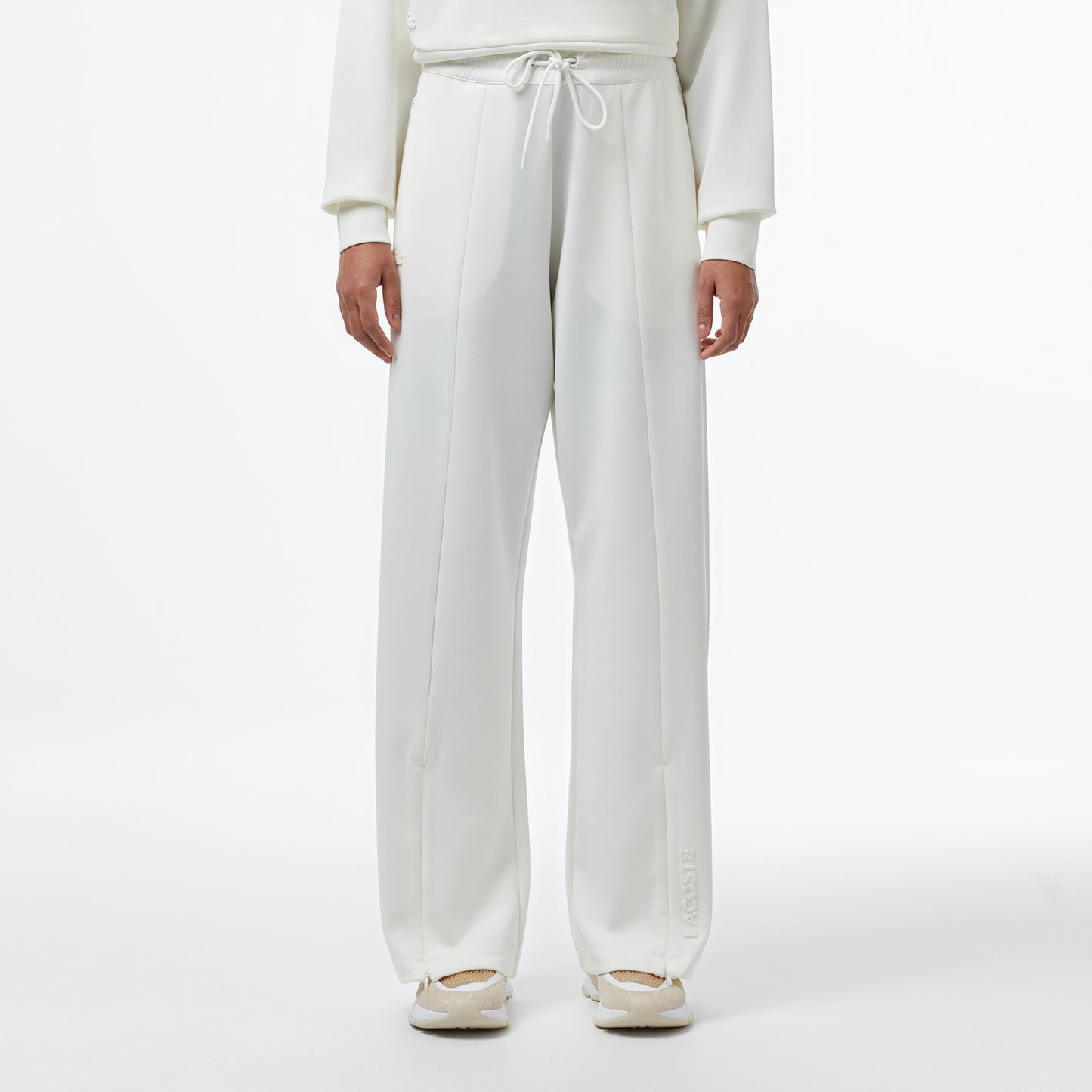 Lacoste Kadın Loose Fit Beyaz Eşofman Altı