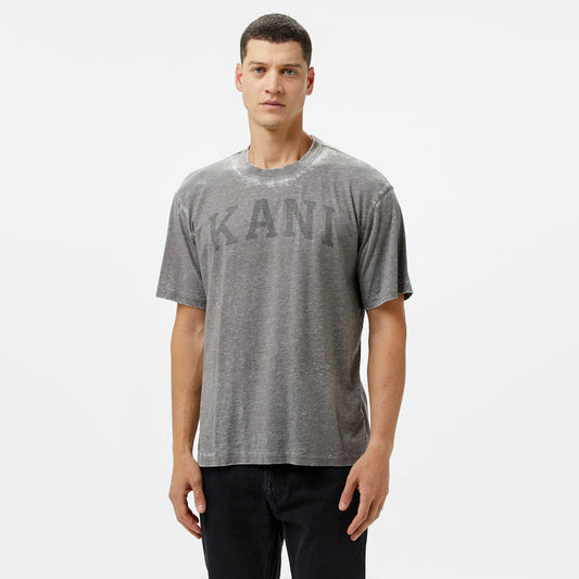 Karl Kani Serif Burnout Erkek Gri T-shirt