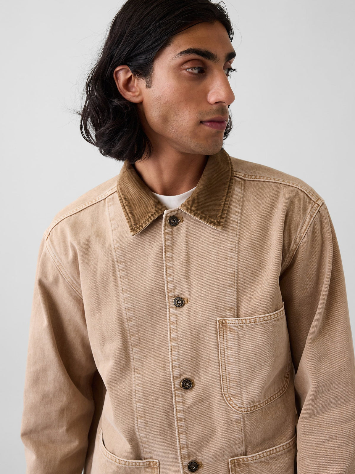 Bej Denim Barn Ceket